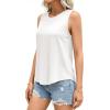 imagePRETTYGARDEN Sleeveless Tops for Women 2026 Summer Tank Tops Spring Fashion Casual Loose Fit Shirts Beach Vacation ClothesWhite