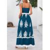 imagePRETTYGARDEN Summer Dress for Women 2026 Floral Sundress Spaghetti Strap Flowy Beach Vacation Boho Maxi DressesLake Blue White Floral