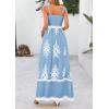 imagePRETTYGARDEN Summer Dress for Women 2026 Floral Sundress Spaghetti Strap Flowy Beach Vacation Boho Maxi DressesLight Blue White Floral