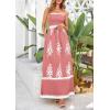 imagePRETTYGARDEN Summer Dress for Women 2026 Floral Sundress Spaghetti Strap Flowy Beach Vacation Boho Maxi DressesPink White Floral
