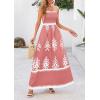 imagePRETTYGARDEN Summer Dress for Women 2026 Floral Sundress Spaghetti Strap Flowy Beach Vacation Boho Maxi DressesPink White Floral