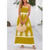 imagePRETTYGARDEN Summer Dress for Women 2026 Floral Sundress Spaghetti Strap Flowy Beach Vacation Boho Maxi DressesTurmeric White Floral