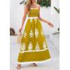 imagePRETTYGARDEN Summer Dress for Women 2026 Floral Sundress Spaghetti Strap Flowy Beach Vacation Boho Maxi DressesTurmeric White Floral