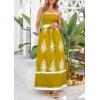 imagePRETTYGARDEN Summer Dress for Women 2026 Floral Sundress Spaghetti Strap Flowy Beach Vacation Boho Maxi DressesTurmeric White Floral