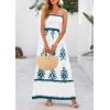 imagePRETTYGARDEN Summer Dress for Women 2026 Floral Sundress Spaghetti Strap Flowy Beach Vacation Boho Maxi DressesWhite Lake Blue Floral