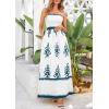 imagePRETTYGARDEN Summer Dress for Women 2026 Floral Sundress Spaghetti Strap Flowy Beach Vacation Boho Maxi DressesWhite Lake Blue Floral