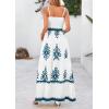 imagePRETTYGARDEN Summer Dress for Women 2026 Floral Sundress Spaghetti Strap Flowy Beach Vacation Boho Maxi DressesWhite Lake Blue Floral