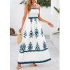 imagePRETTYGARDEN Summer Dress for Women 2026 Floral Sundress Spaghetti Strap Flowy Beach Vacation Boho Maxi DressesWhite Lake Blue Floral