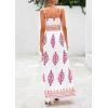 imagePRETTYGARDEN Summer Dress for Women 2026 Floral Sundress Spaghetti Strap Flowy Beach Vacation Boho Maxi DressesWhite Rose Red Floral