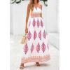 imagePRETTYGARDEN Summer Dress for Women 2026 Floral Sundress Spaghetti Strap Flowy Beach Vacation Boho Maxi DressesWhite Rose Red Floral