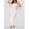 imagePRETTYGARDEN Summer Dresses for Women 2026 Lace Floral Bodycon Semi Formal Party Wedding Guest Boho Maxi DressBeige