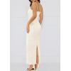 imagePRETTYGARDEN Summer Dresses for Women 2026 Lace Floral Bodycon Semi Formal Party Wedding Guest Boho Maxi DressBeige