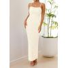 imagePRETTYGARDEN Summer Dresses for Women 2026 Lace Floral Bodycon Semi Formal Party Wedding Guest Boho Maxi DressBeige