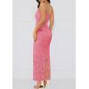 imagePRETTYGARDEN Summer Dresses for Women 2026 Lace Floral Bodycon Semi Formal Party Wedding Guest Boho Maxi DressPink