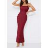 imagePRETTYGARDEN Summer Dresses for Women 2026 Lace Floral Bodycon Semi Formal Party Wedding Guest Boho Maxi DressRed