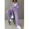 imagePRETTYGARDEN Teacher Outfits for Women Trendy Work Office Corporate Two Piece Matching Suit Set Light PurpleSmall