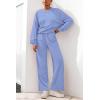 imagePRETTYGARDEN Women 2 Piece Outfits 2026 Spring Sweatsuits Crewneck Sweatshirt Wide Leg Sweatpants Lounge Sets TracksuitLight Blue
