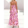 imagePRETTYGARDEN Women Strapless Maxi Dress 2026 Summer Floral Tube Top Ruched Beach Spring Wedding Guest Long DressesFloral Apricot Pink
