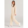 imagePRETTYGARDEN Womens 2 Piece Outfits 2026 Fall Long Sleeve Sweatshirt Wide Leg Pants Lounge Sets Winter Sweatsuits TracksuitBeige
