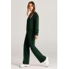 imagePRETTYGARDEN Womens 2 Piece Outfits 2026 Fall Long Sleeve Sweatshirt Wide Leg Pants Lounge Sets Winter Sweatsuits TracksuitDark Green