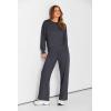imagePRETTYGARDEN Womens 2 Piece Outfits 2026 Fall Long Sleeve Sweatshirt Wide Leg Pants Lounge Sets Winter Sweatsuits TracksuitDark Grey