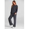 imagePRETTYGARDEN Womens 2 Piece Outfits 2026 Fall Long Sleeve Sweatshirt Wide Leg Pants Lounge Sets Winter Sweatsuits TracksuitDark Grey