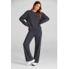 imagePRETTYGARDEN Womens 2 Piece Outfits 2026 Fall Long Sleeve Sweatshirt Wide Leg Pants Lounge Sets Winter Sweatsuits TracksuitDark Grey