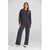 imagePRETTYGARDEN Womens 2 Piece Outfits 2026 Fall Long Sleeve Sweatshirt Wide Leg Pants Lounge Sets Winter Sweatsuits TracksuitDark Grey