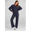imagePRETTYGARDEN Womens 2 Piece Outfits 2026 Fall Long Sleeve Sweatshirt Wide Leg Pants Lounge Sets Winter Sweatsuits TracksuitNavy