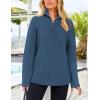 imagePRETTYGARDEN Womens 2024 Fall Chunky Knit Oversized Sweaters Long Sleeve Collared Quarter Zip Pullover Winter Jumper Tops