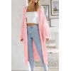 imagePRETTYGARDEN Womens 2024 Fall Long Cardigan Sweaters Open Front Long Sleeve Loose Fit Pockets Knit Sweater Coat Outerwear