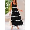 imagePRETTYGARDEN Womens 2024 Summer Sundresses Sleeveless Scoop Neck Tiered Flowy Beach Vacation Party Long Tank Maxi Dress BlackLarge