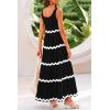 imagePRETTYGARDEN Womens 2024 Summer Sundresses Sleeveless Scoop Neck Tiered Flowy Beach Vacation Party Long Tank Maxi Dress BlackLarge