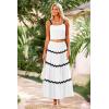 imagePRETTYGARDEN Womens 2024 Summer Two Piece Vacation Beach Outfits Dressy Sleeveless Cropped Tank Tops And Long Maxi Skirt Sets WhiteMedium