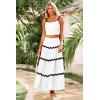 imagePRETTYGARDEN Womens 2024 Summer Two Piece Vacation Beach Outfits Dressy Sleeveless Cropped Tank Tops And Long Maxi Skirt Sets WhiteMedium