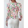 imagePRETTYGARDEN Womens 2026 Fall Long Sleeve Henley T Shirts Button Ribbed Knit Slim Fit Basic Tops Blouse Casual OutfitsFloral Apricot Multicolored