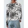imagePRETTYGARDEN Womens 2026 Fall Long Sleeve Henley T Shirts Button Ribbed Knit Slim Fit Basic Tops Blouse Casual OutfitsFloral Black