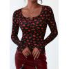 imagePRETTYGARDEN Womens 2026 Fall Long Sleeve Henley T Shirts Button Ribbed Knit Slim Fit Basic Tops Blouse Casual OutfitsSmall Heart