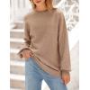 imagePRETTYGARDEN Womens 2026 Fall Sweaters Casual Crew Neck Long Sleeve Pullover Tops Ribbed Knit Loose Fit Winter ClothesCamel
