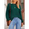 imagePRETTYGARDEN Womens 2026 Fall Sweaters Casual Crew Neck Long Sleeve Pullover Tops Ribbed Knit Loose Fit Winter ClothesDark Green