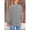 imagePRETTYGARDEN Womens 2026 Fall Sweaters Casual Crew Neck Long Sleeve Pullover Tops Ribbed Knit Loose Fit Winter ClothesGrey