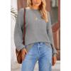 imagePRETTYGARDEN Womens 2026 Fall Sweaters Casual Crew Neck Long Sleeve Pullover Tops Ribbed Knit Loose Fit Winter ClothesGrey