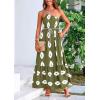 imagePRETTYGARDEN Womens 2026 Summer One Shoulder Maxi Dress Printed Flowy Boho Long Sundresses Spring Beach Vacation ClothesArmy Green White Floral