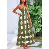 imagePRETTYGARDEN Womens 2026 Summer One Shoulder Maxi Dress Printed Flowy Boho Long Sundresses Spring Beach Vacation ClothesArmy Green White Floral