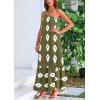 imagePRETTYGARDEN Womens 2026 Summer One Shoulder Maxi Dress Printed Flowy Boho Long Sundresses Spring Beach Vacation ClothesArmy Green White Floral
