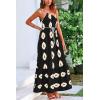 imagePRETTYGARDEN Womens 2026 Summer One Shoulder Maxi Dress Printed Flowy Boho Long Sundresses Spring Beach Vacation ClothesBlack Apricot Floral