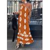 imagePRETTYGARDEN Womens 2026 Summer One Shoulder Maxi Dress Printed Flowy Boho Long Sundresses Spring Beach Vacation ClothesBrick Red White Floral