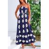 imagePRETTYGARDEN Womens 2026 Summer One Shoulder Maxi Dress Printed Flowy Boho Long Sundresses Spring Beach Vacation ClothesNavy Apricot Floral