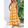 imagePRETTYGARDEN Womens 2026 Summer One Shoulder Maxi Dress Printed Flowy Boho Long Sundresses Spring Beach Vacation ClothesTurmeric White Floral