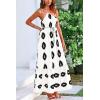 imagePRETTYGARDEN Womens 2026 Summer One Shoulder Maxi Dress Printed Flowy Boho Long Sundresses Spring Beach Vacation ClothesWhite Black Floral